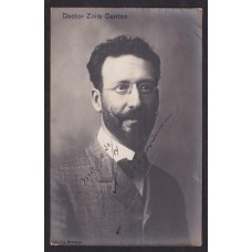 DR ZOILO CANTON TARJETA POSTAL CON FIRMA AUTOGRAFA